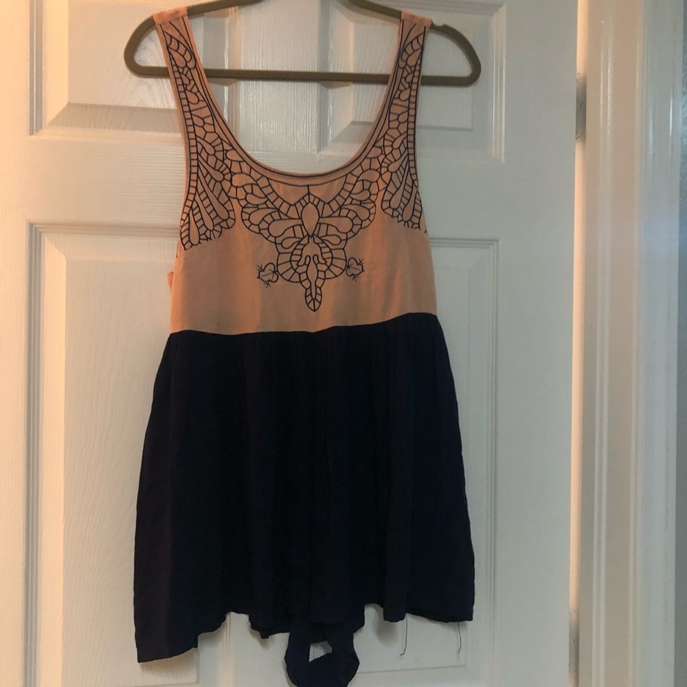 Romper with a low back